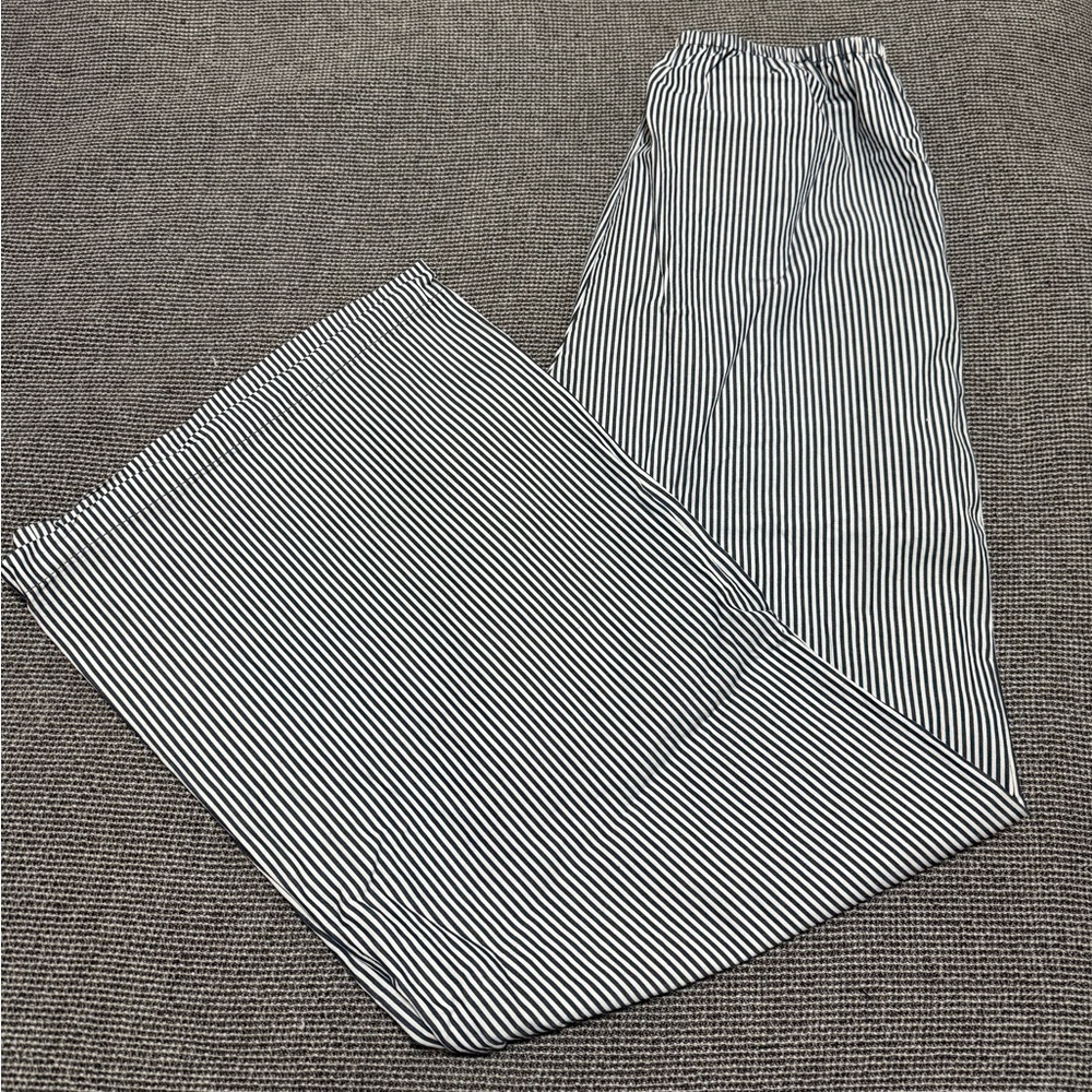 J. Crew Navy and White Striped Pants